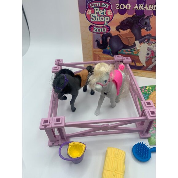 Littlest Pet Shop Vintage Zoo Arabian Prancers Playful Ponies Kenner - New - Picture 3 of 9